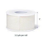 Medline Gentac EZ Silicone Tape, 1” x 5.5 Yards., Easy Tear Medical Tape, Gentle on Sensitive Skin, Keeps Wound Dressings and Devices in Place, Not Made with Natural Rubber Latex, 1 Per Box