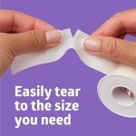 Medline Gentac EZ Silicone Tape, 1” x 5.5 Yards., Easy Tear Medical Tape, Gentle on Sensitive Skin, Keeps Wound Dressings and Devices in Place, Not Made with Natural Rubber Latex, 1 Per Box