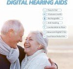 Wireless Rechargeable Hearing Aids with Charging Case