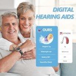 Wireless Rechargeable Hearing Aids with Charging Case