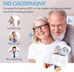 Wireless Rechargeable Hearing Aids with Charging Case