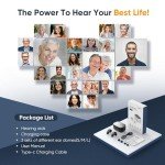 Rechargeable Hearing Aids for Seniors with Noise Canceling
