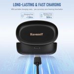 Rechargeable Bluetooth Hearing Aids for Seniors, Invisible Design