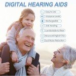 Mini Hearing Aids with Noise Cancellation and Rechargeable Battery