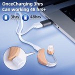 Wireless Rechargeable Hearing Aids with Charging Case