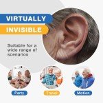 OLDRIV Rechargeable Hearing Aids for Seniors, Mini Design