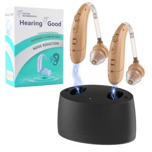 Rechargeable Noise-Cancelling Hearing Aids for Seniors