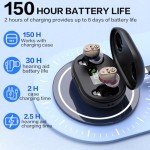 Rechargeable Hearing Aids with Noise Cancellation - Black