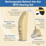 Rechargeable Behind-the-Ear Hearing Aids - Comfortable Fit
