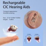 Rechargeable Hearing Aids with Noise Cancellation - Black