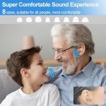 Rechargeable Hearing Aids with Noise Cancellation - Black