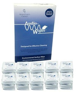 Alcohol-Free Audio Wipes for Hearing Aids & Earbuds