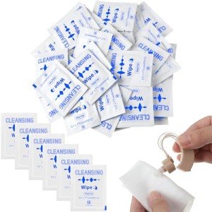 200 Count Hearing Aid Cleaning Wipes - Individually Wrapped