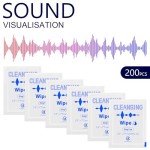 200 Count Hearing Aid Cleaning Wipes - Individually Wrapped