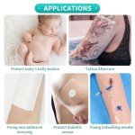 Dimora Transparent Film Dressing 50 Packs, Waterproof Adhesive Clear Bandages 4 in x 5 in, Wound Cover for IV Shield, Tattoo Aftercare Bandage(FSA/HSA Approved))