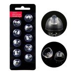 20pcs Oticon Hearing Aid Replacement Domes - Black