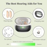 Beige Hearing Aids for Seniors with Noise Cancellation