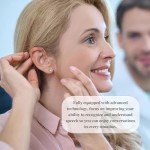 Beige Hearing Aids for Seniors with Noise Cancellation