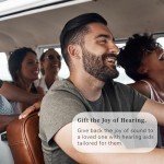 Beige Hearing Aids for Seniors with Noise Cancellation