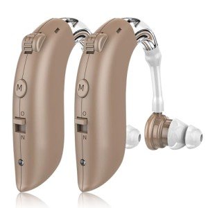 Rechargeable Hearing Aids for Seniors with Noise Canceling
