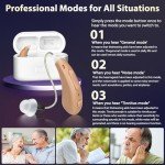 KIBVOE Rechargeable Hearing Aids for Seniors