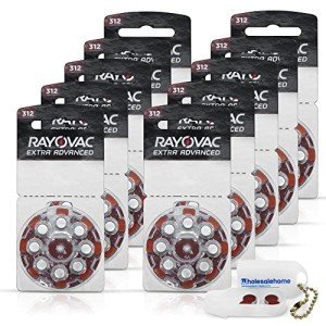 Hearing Aid Batteries Size 312 - 80 Pack