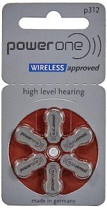 Power One Zinc P312 Hearing Aid Batteries - 60 Pack