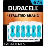 Duracell Hearing Aid Batteries Size 675, 12 Count