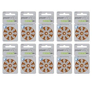 Power One Size 312 Hearing Aid Batteries - 80 Pack