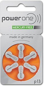 PowerOne Size 13 Zinc Air Hearing Aid Batteries
