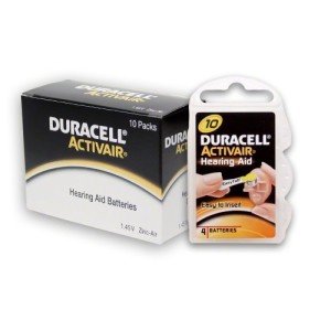 Duracell Hearing Aid Batteries, Size 10 (40 Pack)