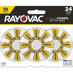 Rayovac Size 10 Hearing Aid Batteries (24 Count)