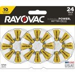 Rayovac Size 10 Hearing Aid Batteries (24 Count)