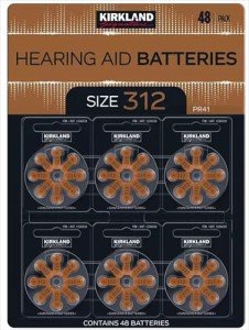Kirkland Hearing Aid Batteries Size 312, 48 Pack