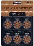 Kirkland Hearing Aid Batteries 312, 48 Pack