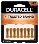 Duracell Hearing Aid Batteries Size 312 - 24 Count