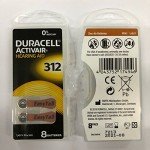 Duracell Hearing Aid Batteries, Size 312, 40 Count