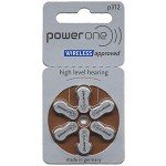 PowerOne Mercury-Free Hearing Aid Batteries Size 312