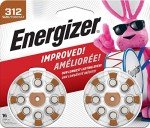 Energizer Size 312 Hearing Aid Batteries, 16 Pack