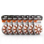 Rayovac Size 13 Hearing Aid Batteries, 56 Count