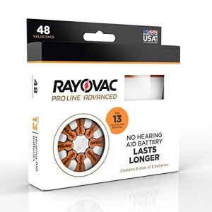 Rayovac Proline Advanced Hearing Aid Batteries, Size 13