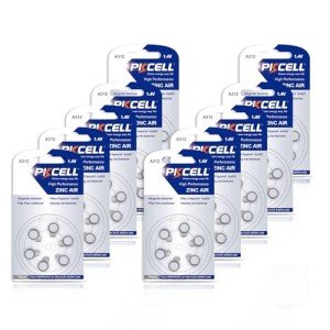 PKCELL Size 312 Mercury-Free Hearing Aid Batteries