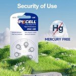PKCELL Size 312 Mercury-Free Hearing Aid Batteries