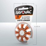 Rayovac Size 13 Hearing Aid Batteries, 56 Count