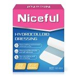 Niceful 20 Packs Hydrocolloid Bandages 2x2, HSA FSA Eligible, Small Hydrocolloid Gel Bandages for Wounds, Wound Healing Bed Sore Bandages