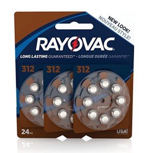 Rayovac Size 312 Mercury-Free Hearing Aid Batteries