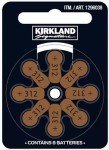 Kirkland Signature Hearing Aid Batteries 312, 48 Pack