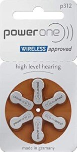 Power One Zinc Air Hearing Aid Batteries - 42 Pack