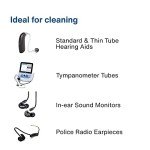 Hearing Aid Cleaning Kit with Brush and Strands