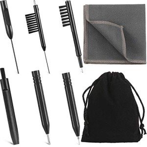 Hearing Aid Cleaning Kit with Velvet Bag - 7 Tools